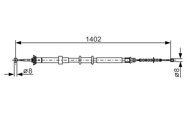 BOSCH 1 987 482 241 Cable Pull, parking brake
