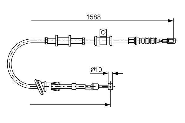 BOSCH 1 987 482 246 Cable Pull, parking brake