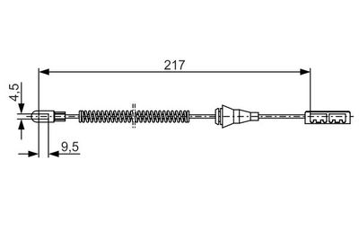 Cable Pull, parking brake BOSCH 1 987 482 251