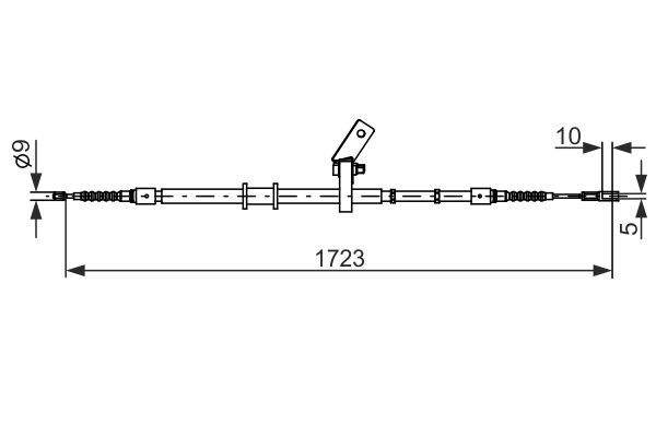 BOSCH 1 987 482 268 Cable Pull, parking brake
