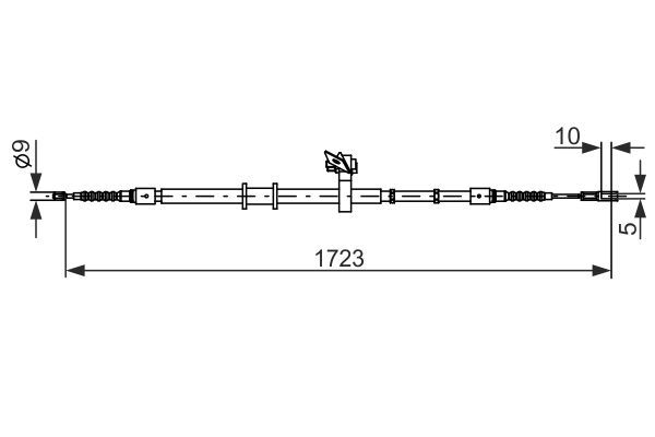 BOSCH 1 987 482 269 Cable Pull, parking brake