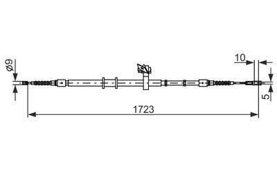 Cable Pull, parking brake BOSCH 1 987 482 269