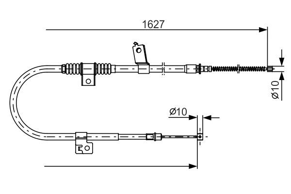 BOSCH 1 987 482 274 Cable Pull, parking brake