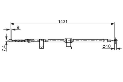 Cable Pull, parking brake BOSCH 1 987 482 293