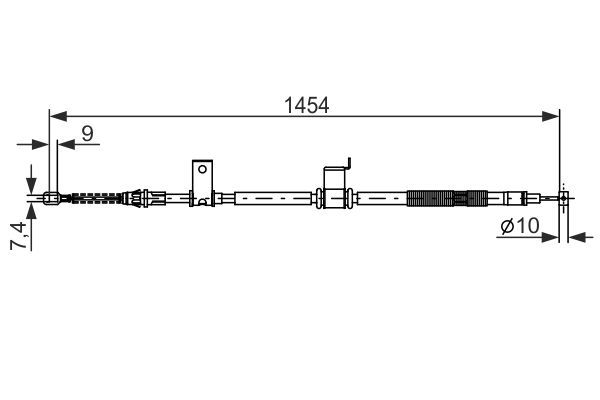 BOSCH 1 987 482 294 Cable Pull, parking brake