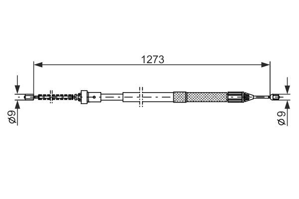 BOSCH 1 987 482 308 Cable Pull, parking brake