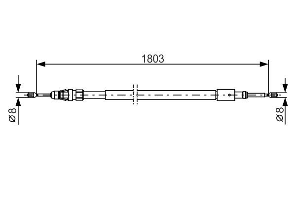 BOSCH 1 987 482 317 Cable Pull, parking brake