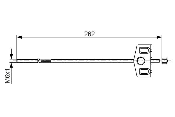 BOSCH 1 987 482 337 Cable Pull, parking brake