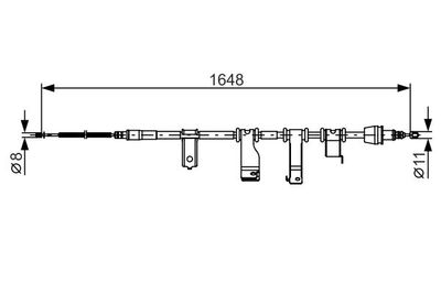 Cable Pull, parking brake BOSCH 1 987 482 350
