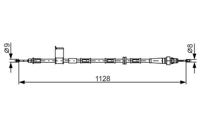 Cable Pull, parking brake BOSCH 1 987 482 363