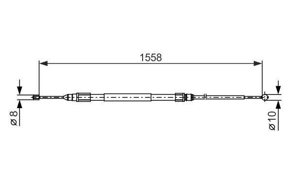 BOSCH 1 987 482 368 Cable Pull, parking brake