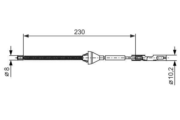 BOSCH 1 987 482 370 Cable Pull, parking brake