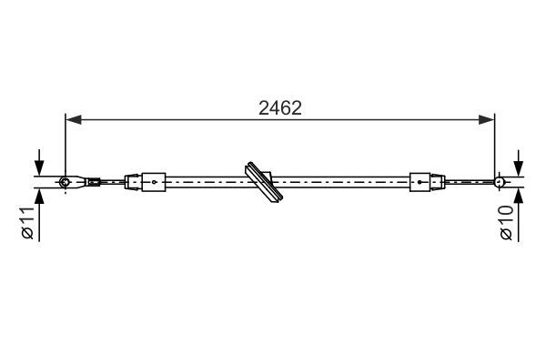BOSCH 1 987 482 381 Cable Pull, parking brake