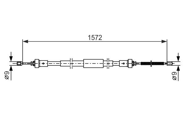 BOSCH 1 987 482 384 Cable Pull, parking brake