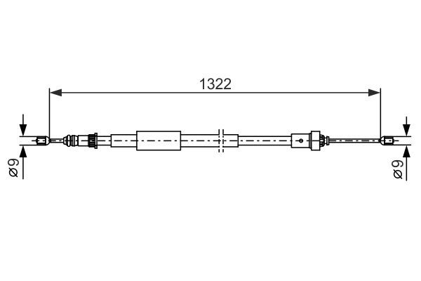 BOSCH 1 987 482 385 Cable Pull, parking brake