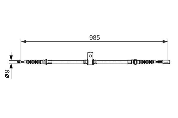 BOSCH 1 987 482 395 Cable Pull, parking brake