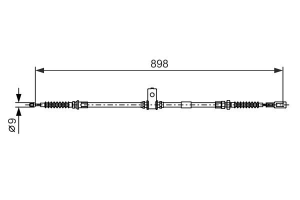 BOSCH 1 987 482 397 Cable Pull, parking brake