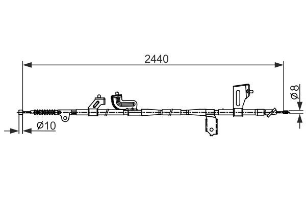 BOSCH 1 987 482 425 Cable Pull, parking brake