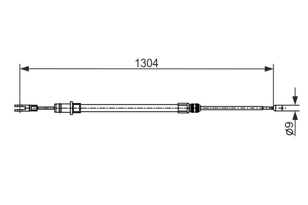 BOSCH 1 987 482 431 Cable Pull, parking brake