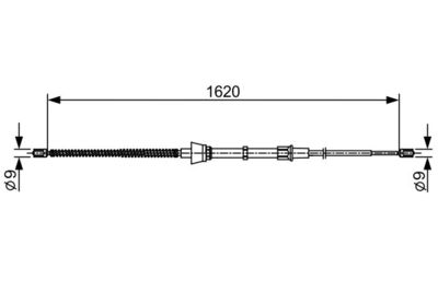 Cable Pull, parking brake BOSCH 1 987 482 448