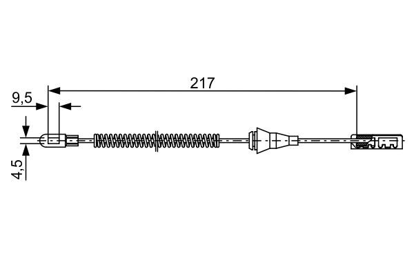 BOSCH 1 987 482 461 Cable Pull, parking brake