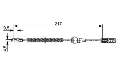 Cable Pull, parking brake BOSCH 1 987 482 461
