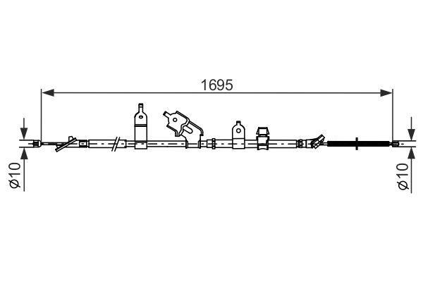 BOSCH 1 987 482 464 Cable Pull, parking brake