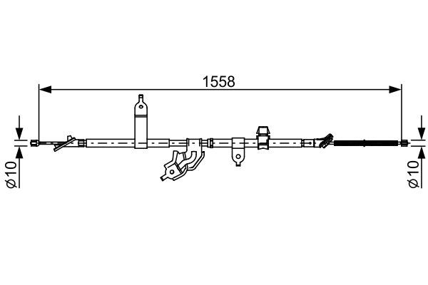 BOSCH 1 987 482 512 Cable Pull, parking brake