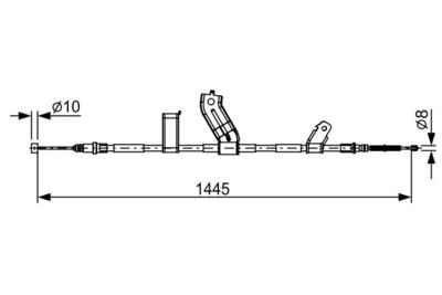 Cable Pull, parking brake BOSCH 1 987 482 523