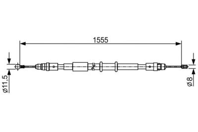 Cable Pull, parking brake BOSCH 1 987 482 552