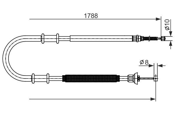 BOSCH 1 987 482 590 Cable Pull, parking brake