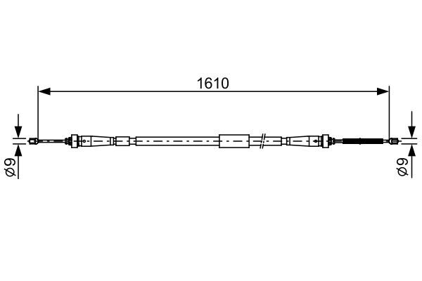 BOSCH 1 987 482 636 Cable Pull, parking brake