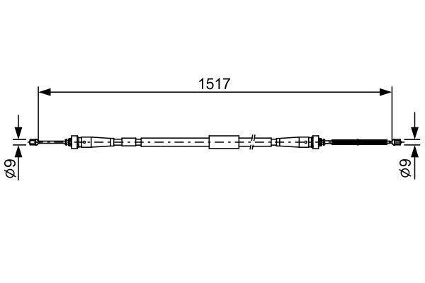 BOSCH 1 987 482 639 Cable Pull, parking brake