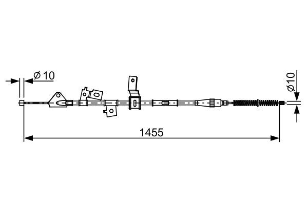 BOSCH 1 987 482 648 Cable Pull, parking brake