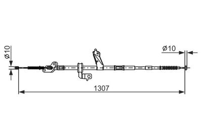 Cable Pull, parking brake BOSCH 1 987 482 902