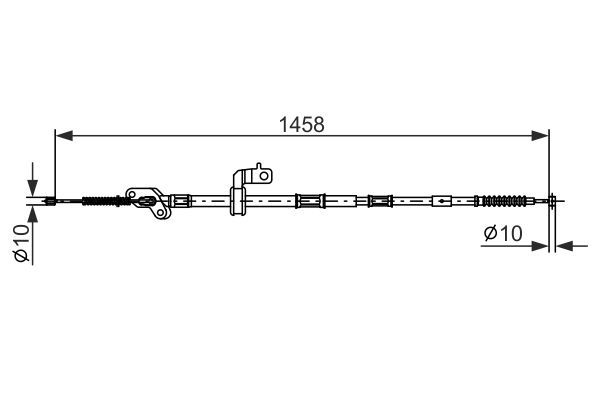 BOSCH 1 987 482 903 Cable Pull, parking brake