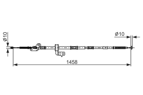 BOSCH 1 987 482 904 Cable Pull, parking brake