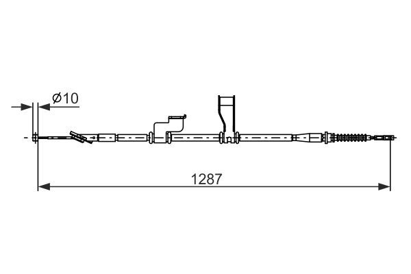 BOSCH 1 987 482 905 Cable Pull, parking brake