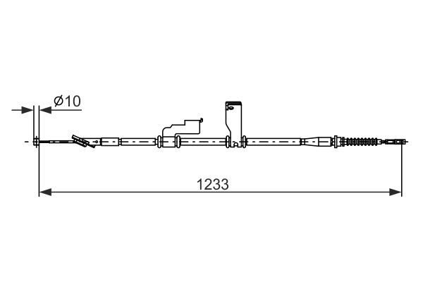 BOSCH 1 987 482 906 Cable Pull, parking brake