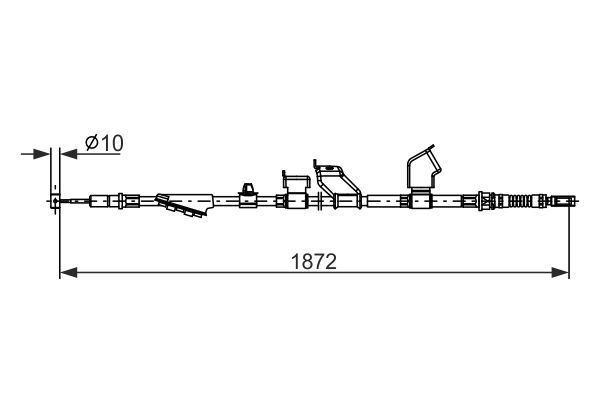 BOSCH 1 987 482 910 Cable Pull, parking brake