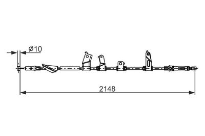 Cable Pull, parking brake BOSCH 1 987 482 914