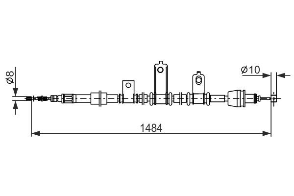 BOSCH 1 987 482 920 Cable Pull, parking brake