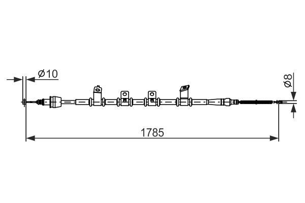 BOSCH 1 987 482 922 Cable Pull, parking brake