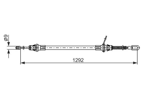 BOSCH 1 987 482 924 Cable Pull, parking brake