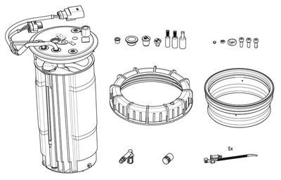Heating, tank unit (urea injection) BOSCH F 01C 600 252