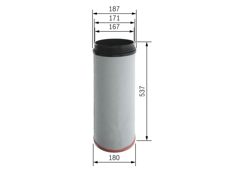 BOSCH F 026 400 701 Secondary Air Filter