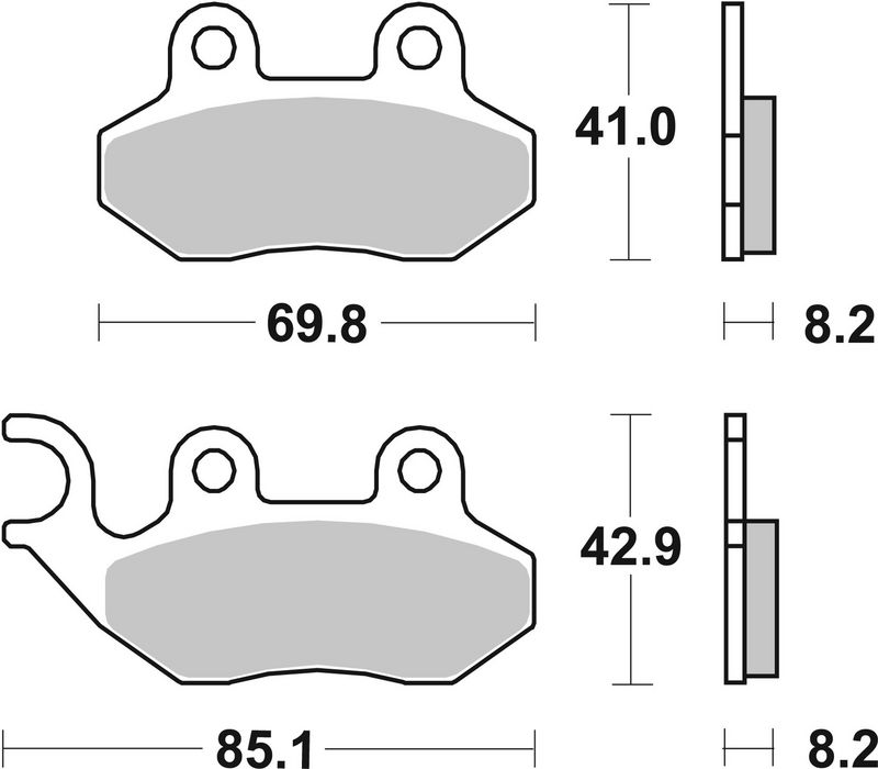 BREMBO 07005 Brake Pad Set, disc brake