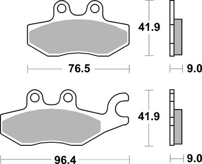 Brake Pad Set, disc brake BREMBO 07060