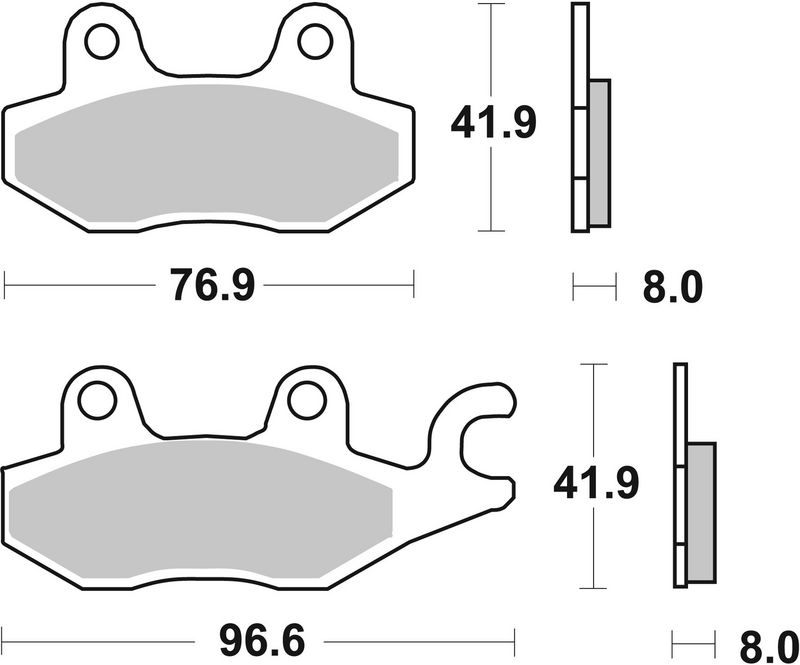 BREMBO 07071 Brake Pad Set, disc brake