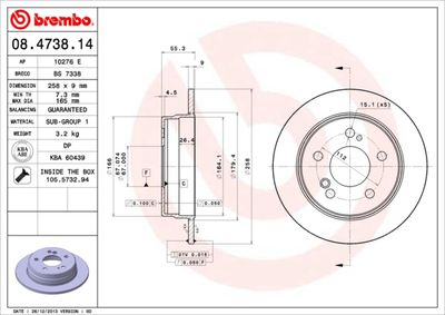 Brake Disc BREMBO 08.4738.14